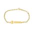 Pulsera en oro amarillo 18k de bebé con oso
